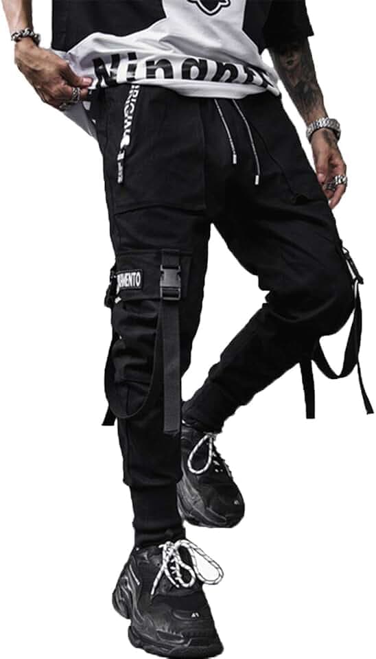 XYXIONGMAO Herren Jogger Pants Techwear Hip Hop Haremshose Streetwear Taktische Trainingshose