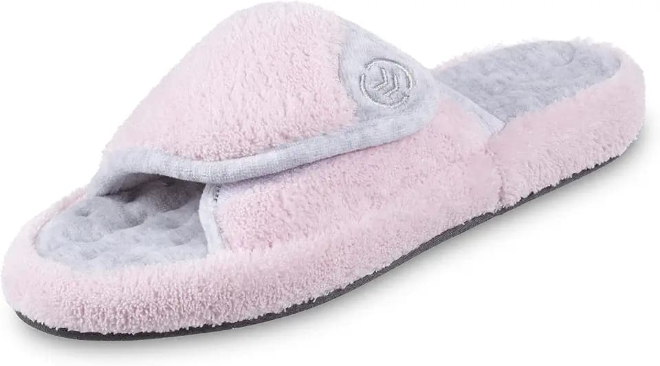 isotoner Women's Microterry Pillowstep Spa Slide
