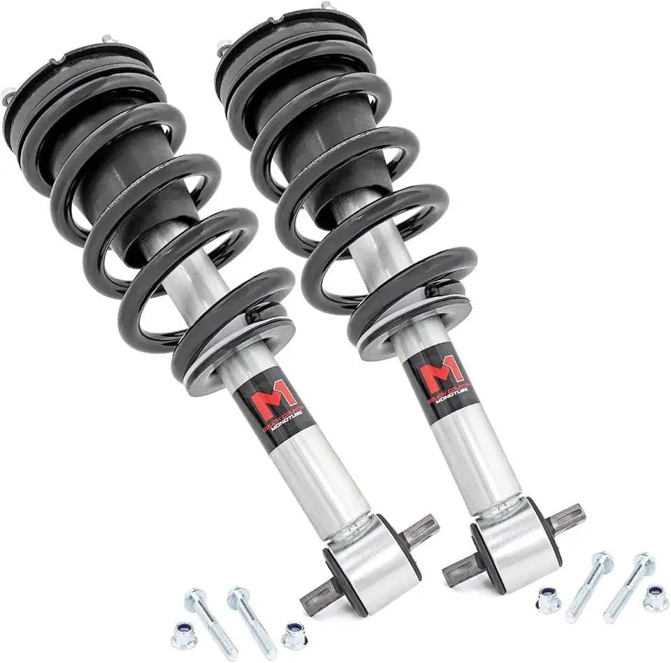 Rough Country M1 Adjustable Leveling Struts for GMC Yukon/Yukon XL 1500 (2021-2025) w/2" Lift - Enhanced Control & Clearance, Set of 2