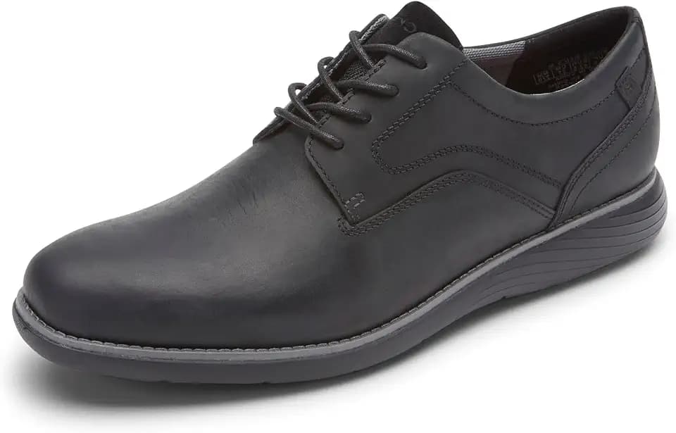 Rockport Men's Garett Plain Toe, Black, 14
