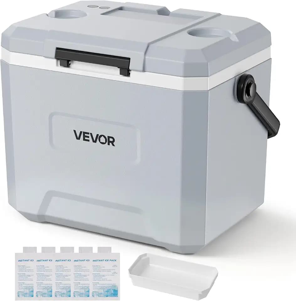 Lightweight Rigid Material Insulated Portable Cooler, Suitable for Family Picnics and Short Trips