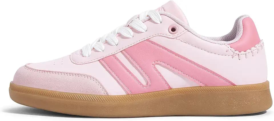 LUCKY STEP Women Retro Gum Sole Fashion Sneakers