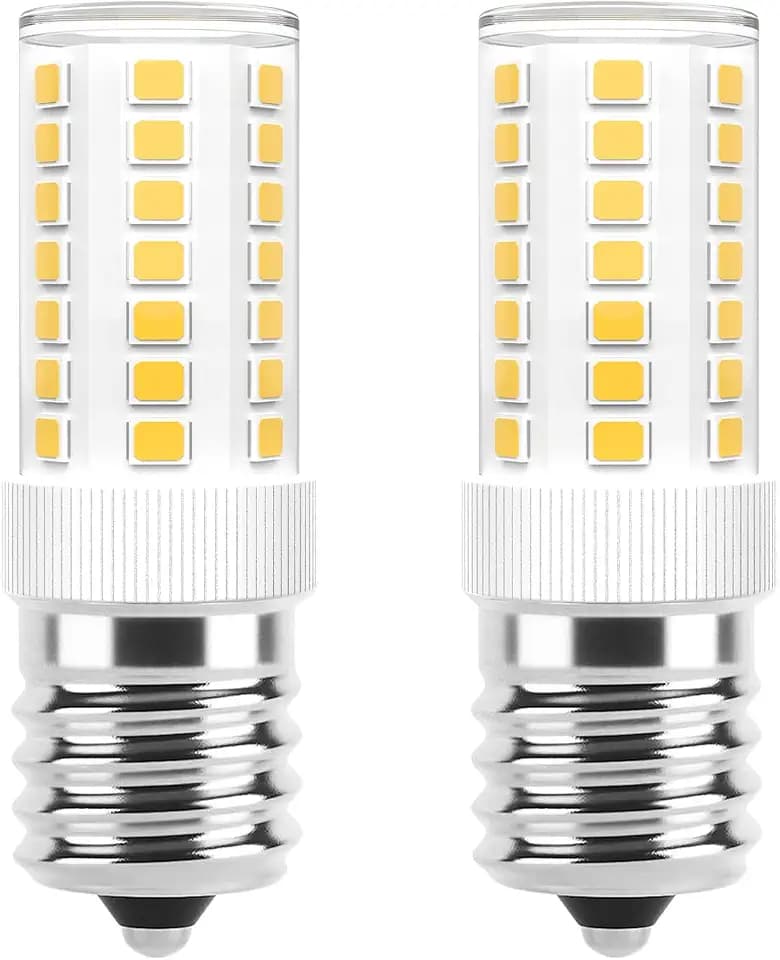 E17 LED Bulbs Dimmable 5W Microwave Over Stove Bulb, 40W Incandescent Equivalent, Natural White 4000K, Fit for Whirlpool Maytag GE Kenmore LG Microwaves, Replaces 8206232A 1890433 AP4512653, 2 Pack