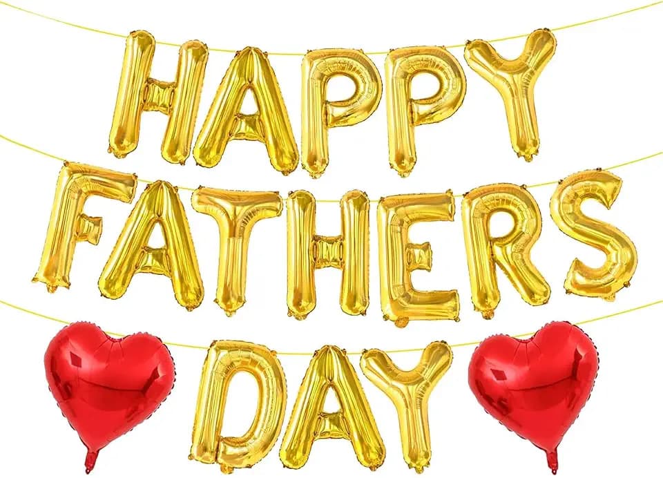 Gold Happy Fathers Day Balloons 16inch Happy Fathers Day Foil Letter Balloons for Happy Fathers Day decorations