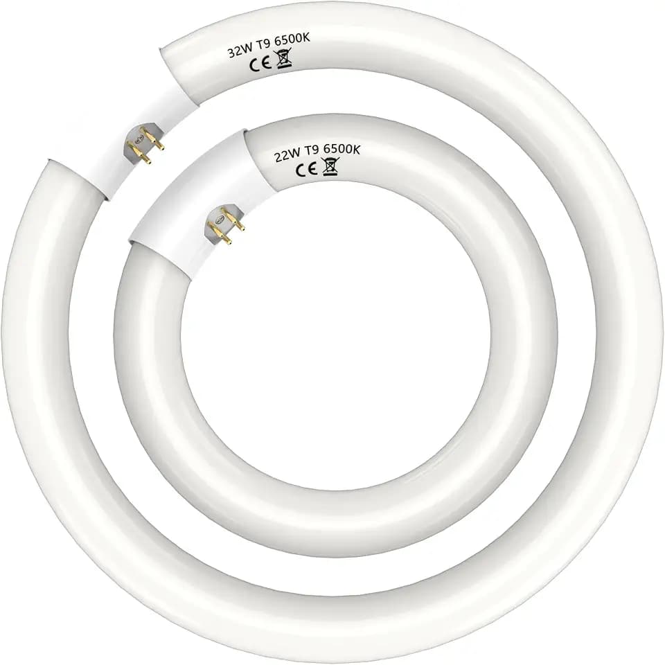 FC8T9 22W and FC12T9 32W Circular Light Bulbs Set, 6500K,G10q Prong,2 Pack
