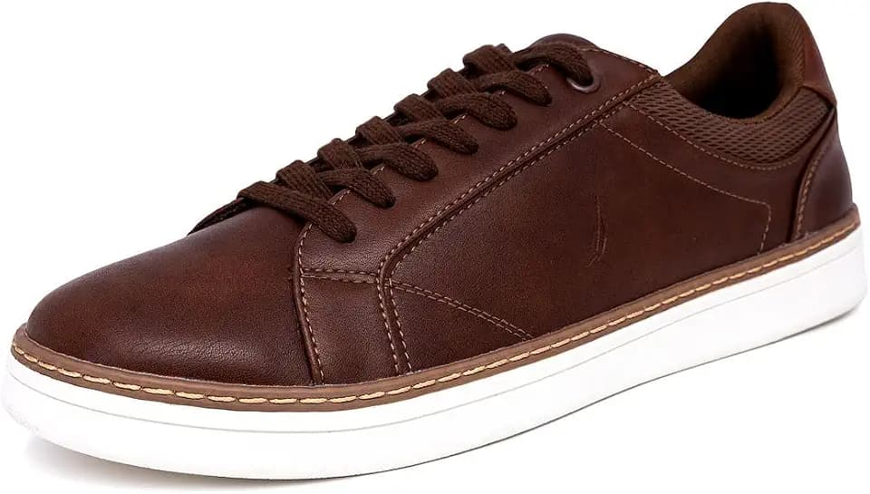 Nautica Men's Casual Lace Up Shoe Classic Walking Tennis Court Fashion Sneakers