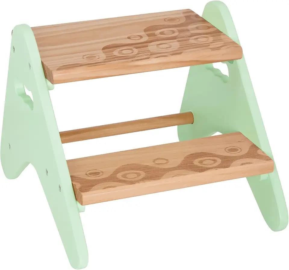 B. toys Peek-A-Boost Tritthocker aus Holz, Minze
