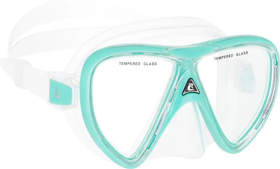 Cressi Lightweight Adult Diving Mask with Silicone Skirt and Wide Field of View - Ikarus - Designed in Italy by Cressi