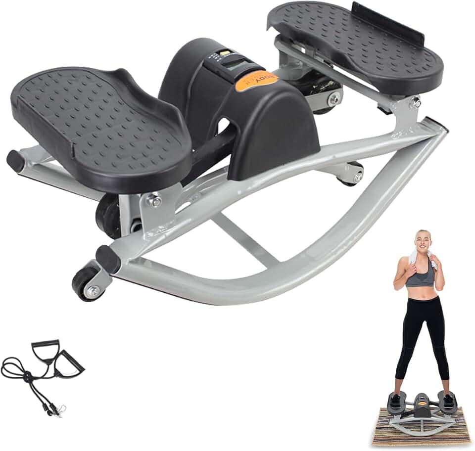 Rock Stepper, Step Rocker seitlich, Seitlich schwingender Fitness-Stepper Heimtrainingsgerät, Fitnessgerät geeignet für Zuhause, Wohnung und Studentenwohnheim