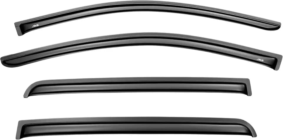 Auto Ventshade [AVS] Outside Mount Rain Guards for 2019-2026 Chevrolet Silverado, GMC Sierra 1500; 2020-2026 SIL/Sir 2500 & 3500, Double/EXT CAB ONLY | Window Vent Visors, 4 pcs. - Smoke | 94804