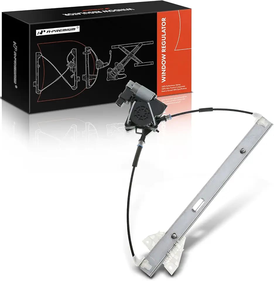 A-Premium Front Driver Side Power Window Regulator with Motor (2-Pin)