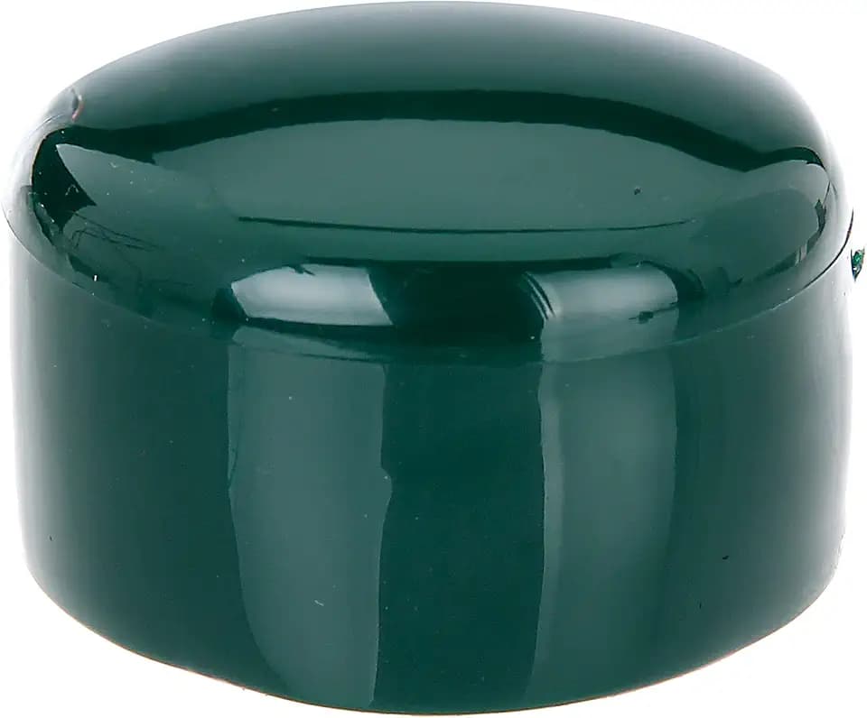 Alberts 654542 Pfostenkappe für runde Metallpfosten | Kunststoff, grün | für Pfosten-Ø 48 mm