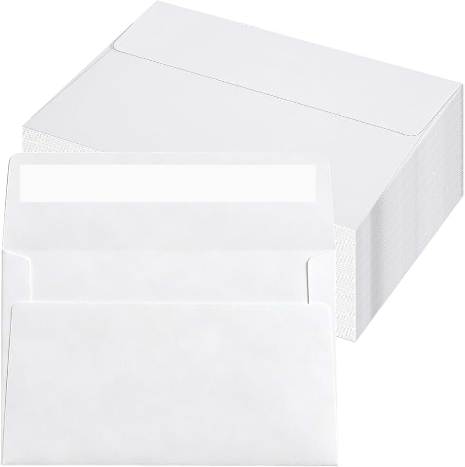 100 Stück Briefumschläge ohne Fenster 120×165 mm, 130g/m²