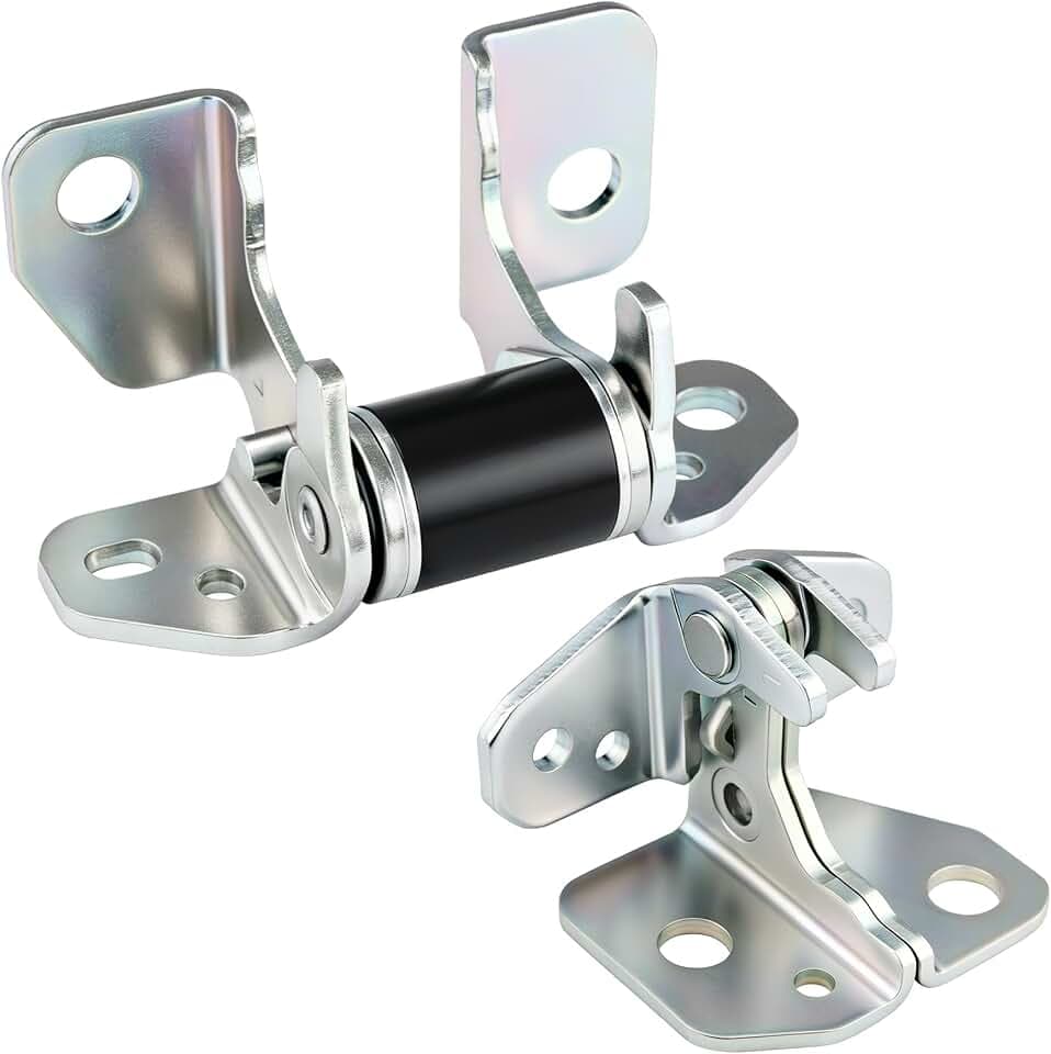 Driver Side Left Front Door Hinges Upper & Lower Set Compatible with 2013-2022 Jeep Grand Cherokee, 2013-2023 Dodge Charger Durango Chrysler 300, Replaces 55113665AI 55113661AC