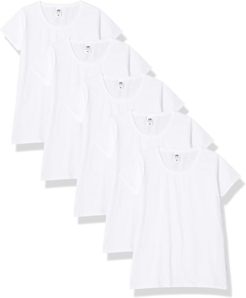 Fruit of the Loom Herren 5er Pack Valueweight T + Gratis Zugabe T-Shirt (5er Pack)