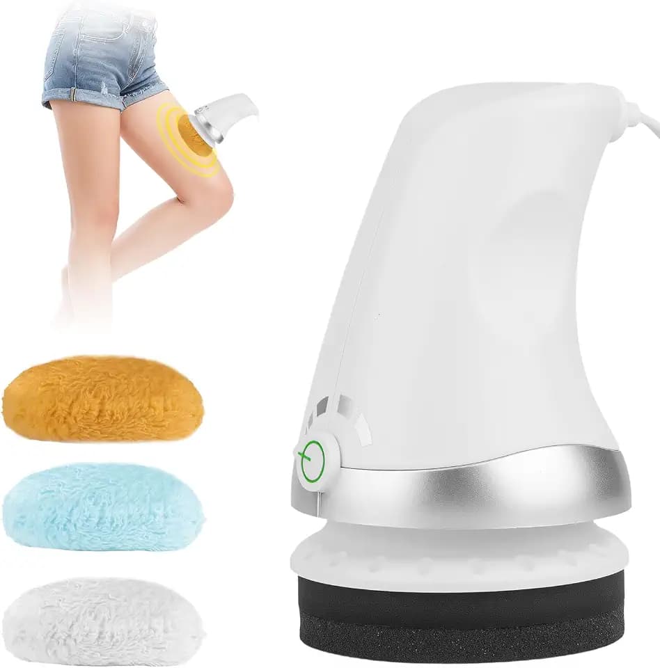 Massagegerät Cellulite - anticellulite geräte massage, cellulite massagegerät mit 3 Massage Pads, 6 Geschwindigkeiten, Elektrisch Vibrations Bauch, Schröpfmassagegerät Cellulite, Flow Lymphmassage