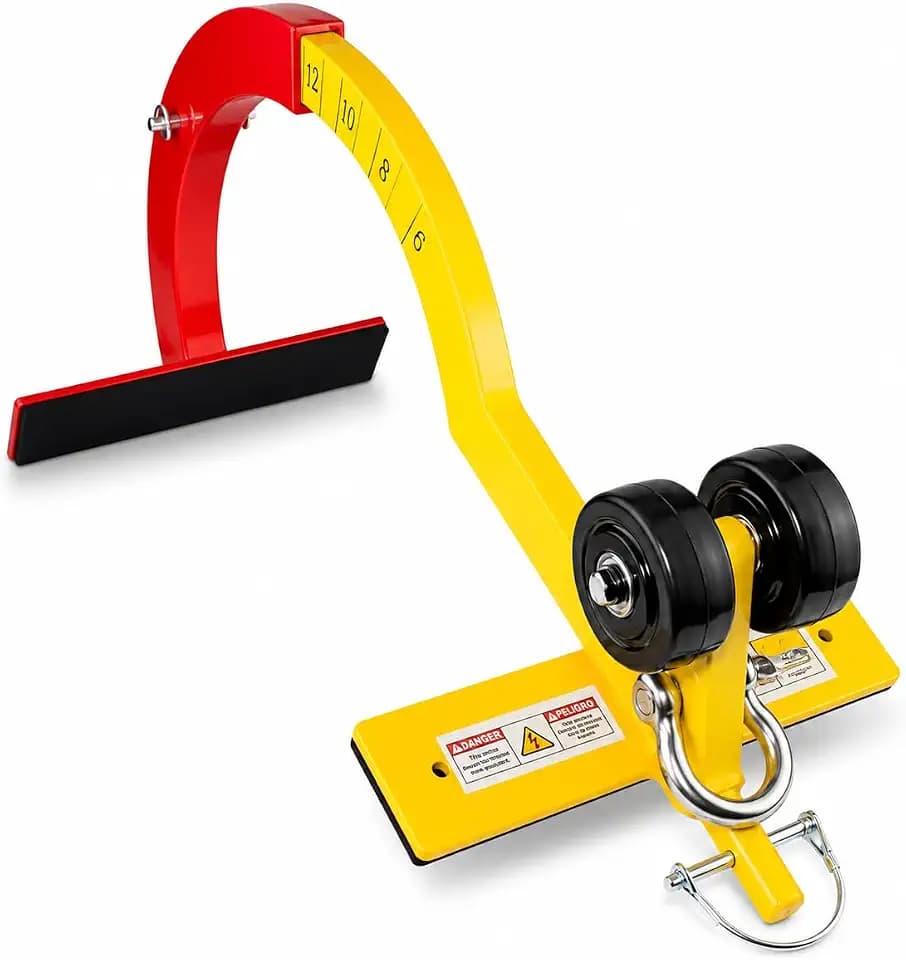Roof Safety Anchor for Steep Roofs, 5,000 lb Rated Aircraft-Grade Aluminum Fall Protection Anchor for 6/12-12/12 Pitch, FMU/LMD Roof Access, Roofing and Solar Installation
