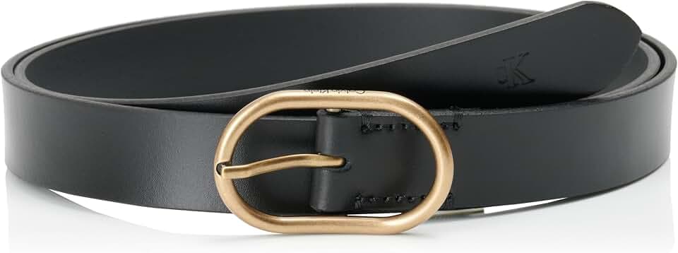 Calvin Klein Damen Gürtel Casual Center Pin Buckle 2,5 cm Ledergürtel