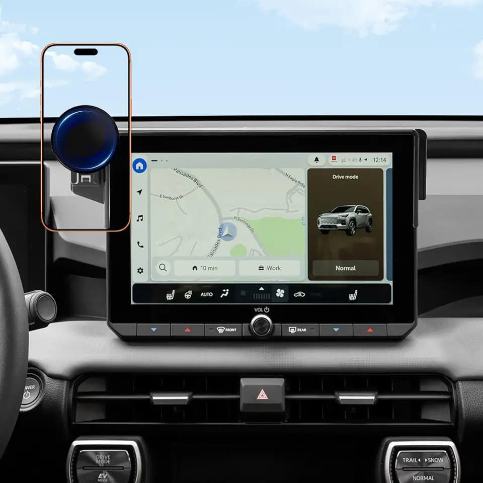 2026 RAV4 Car Phone Holder for Toyota RAV4 10.5-inch Touchscreen (LE/SE/XLE Premium/Woodland), 360° Rotation Phone Mount Compatible with MagSafe, Exclusive Custom Fit for Toyota RAV4 Accessories