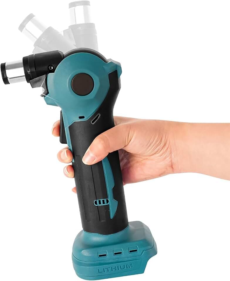 Akku Autohammer für Makita 18V Akku, Elektrischer Nagelhammer mit 3 Positionen verstellbarem Kopf, Magnetische Spannzange zum Bohren in Holz und Weichmetallen (Keine Batterie)