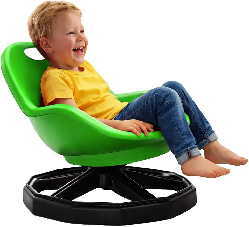 Spinning chair for kids with back Support, 360° sit and spin Sensory toy.