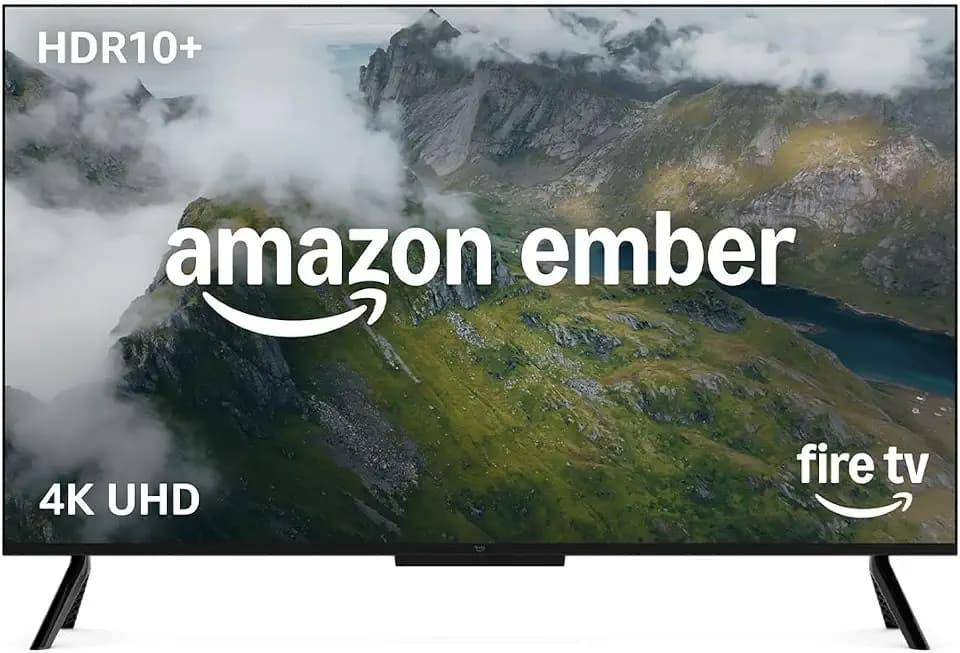 Amazon Ember 55" 4-Series with Fire TV (newest model), 4K Ultra HD smart TV with Alexa Remote, HDR10+, fast processor, Dolby Audio, Ambient Experience, free and live TV, find shows faster with Alexa+
