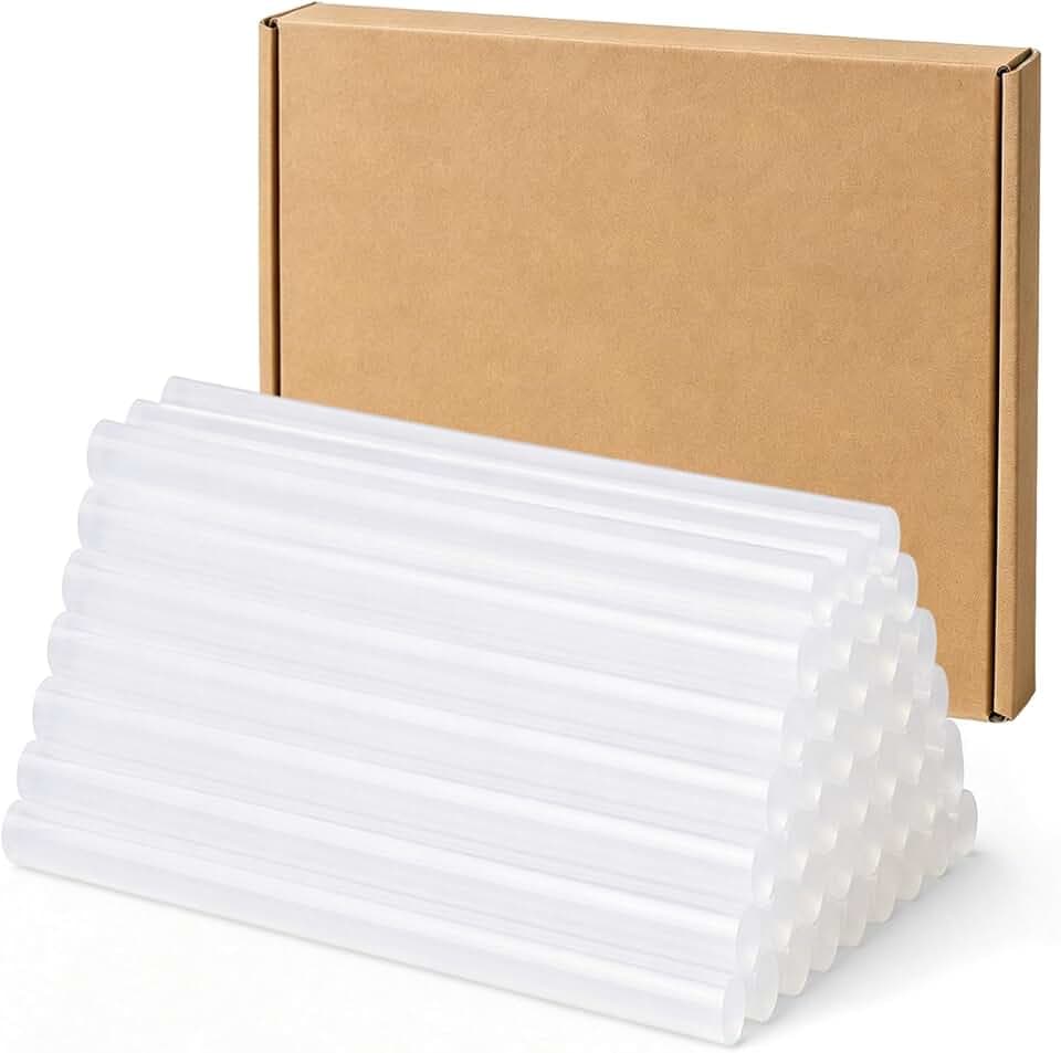 Heißklebesticks, Heißklebestifte 7mm x 100mm, Mini Klebesticks für Heißklebepistole, Transparente Heißkleber Sticks Universalkleber für DIY Basteln Reparatur Schule Büro, 100 Stück