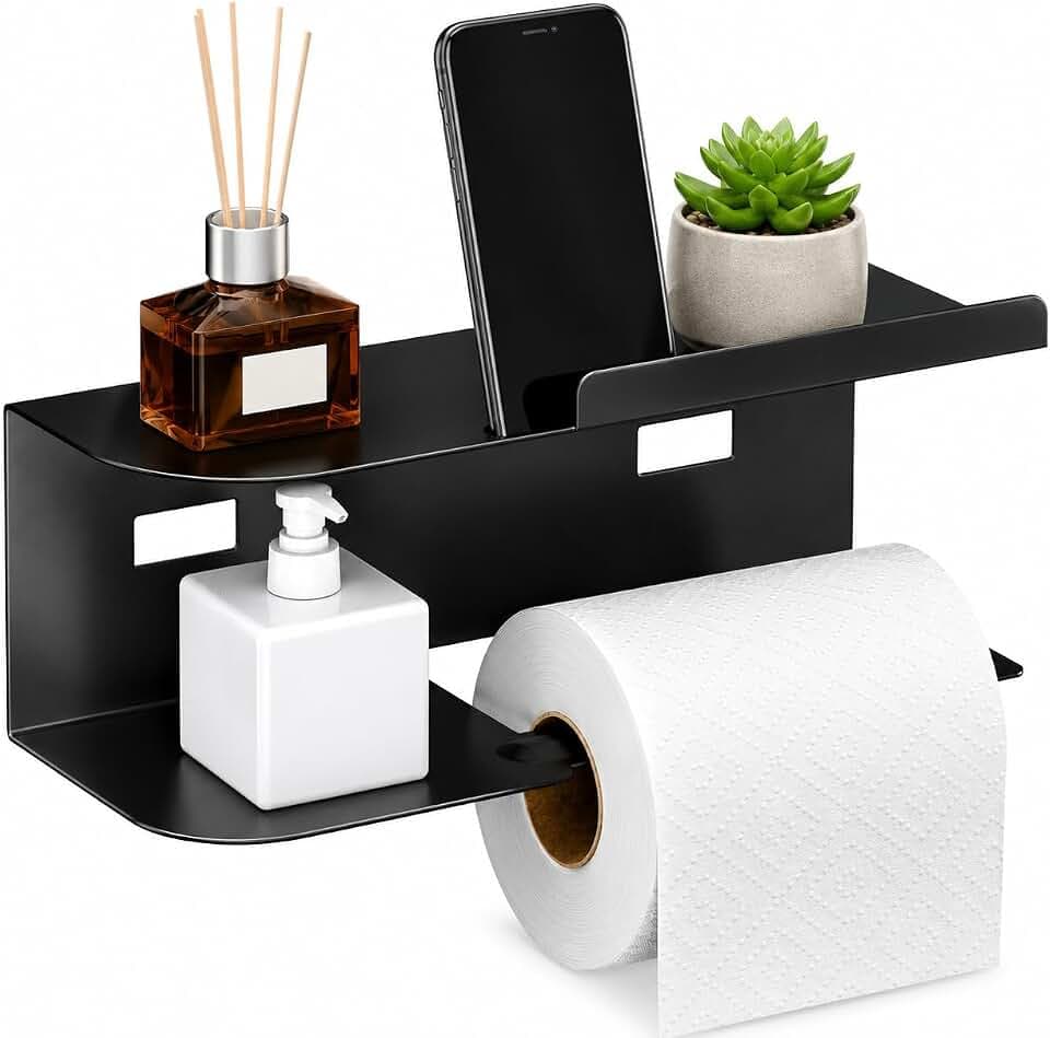 Oderra Toilettenpapierhalter mit Ablage