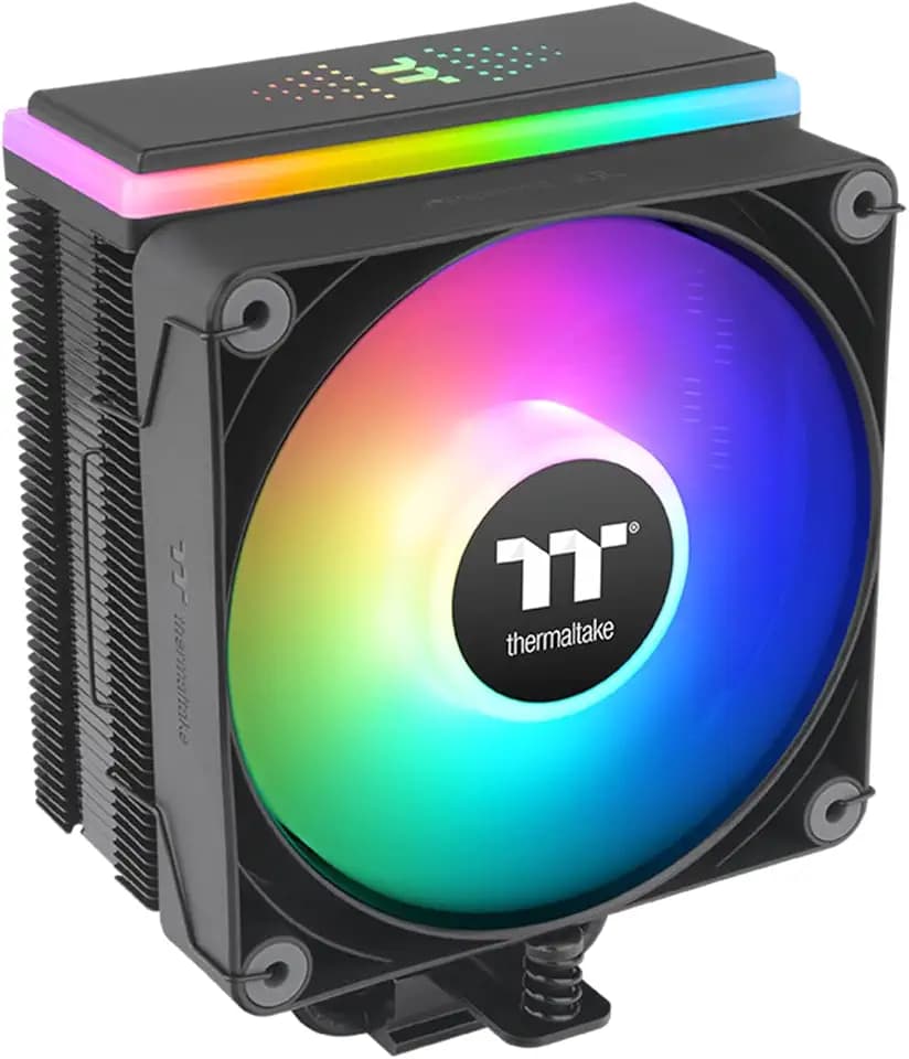 Thermaltake ASTRIA 200 ARGB CPU Cooler, Compatible with Latest Intel LGA 1851/1700 and AMD AM5 CPU, Single Tower, 210W TDP Cooling Power, CL-P119-AL12SW-A