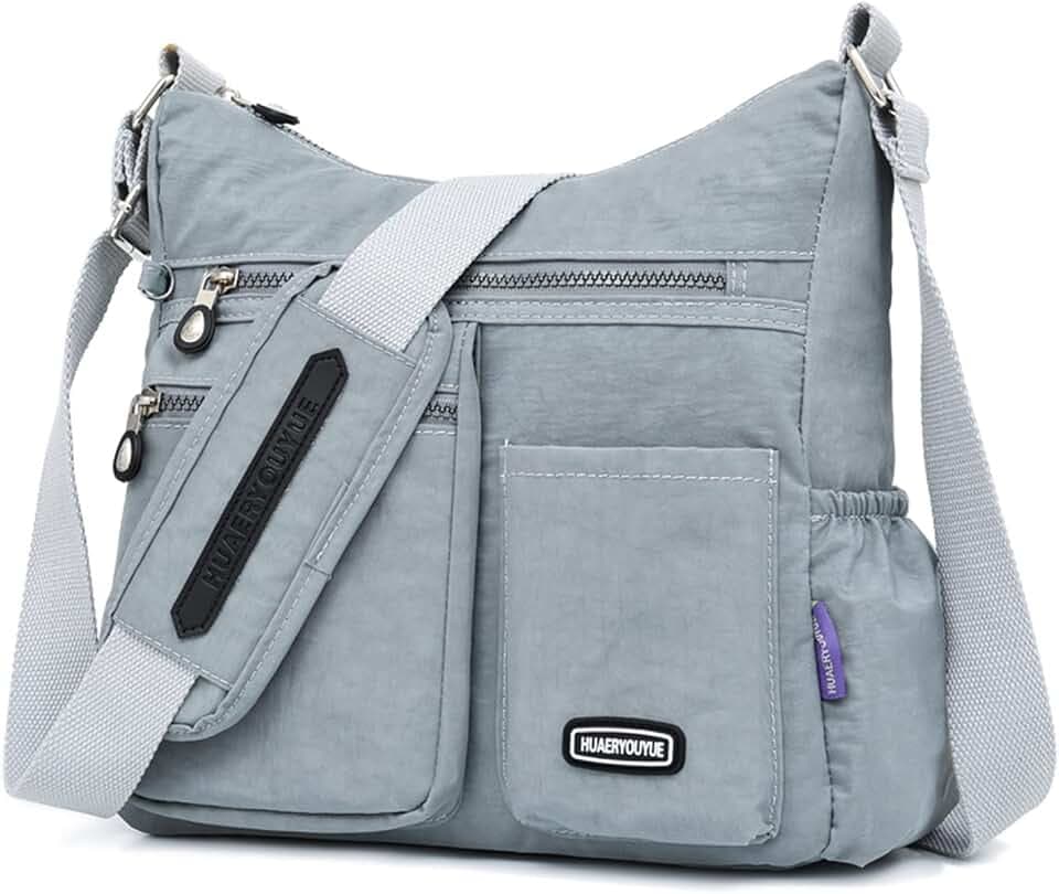 NOTAG Crossbody Bags for Women Nylon Shoulder Purse with Multiple Pockets