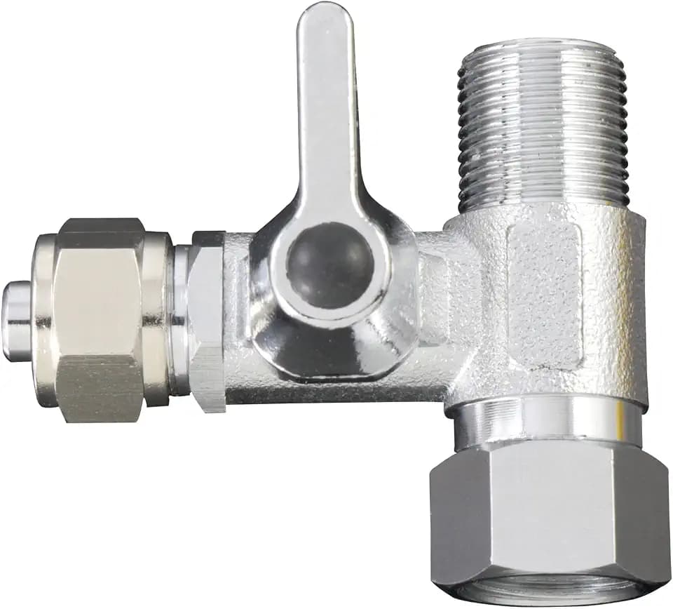 Brass 3/8" Comp x 3/8" OD Angle Stop Adapter