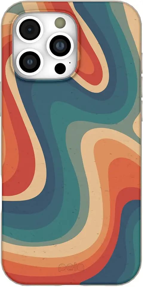 Pela | Phone Case Compatible with iPhone 16 Pro Max | Limited Edition | Supports Wireless Charging | Cute Eco Friendly | Disco
