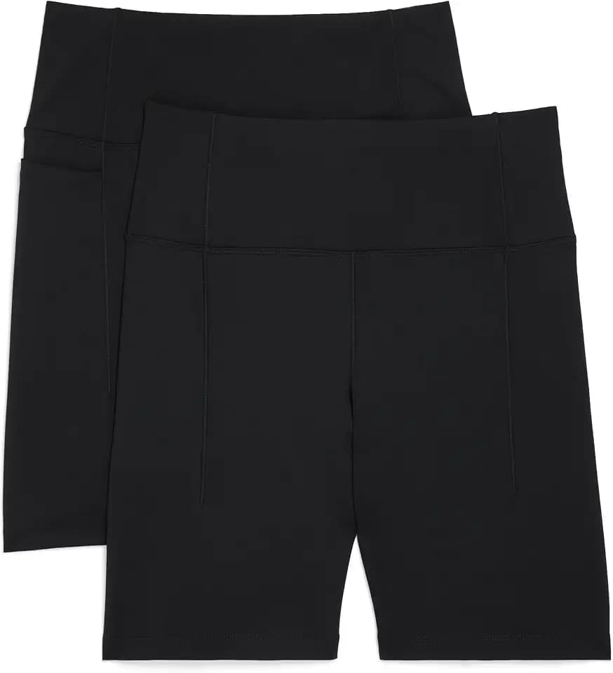 Jockey Women's 2-Pack Satin Stitch 7'' Bike Shorts