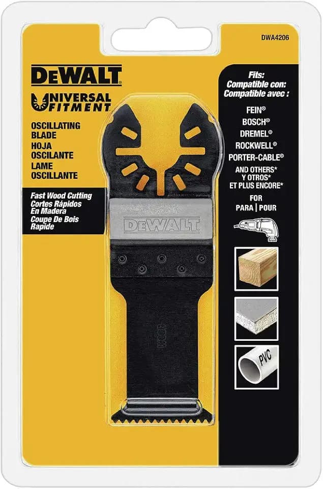DEWALT Oscillating Tool Blade, Fast Cutting, Wood (DWA4206)