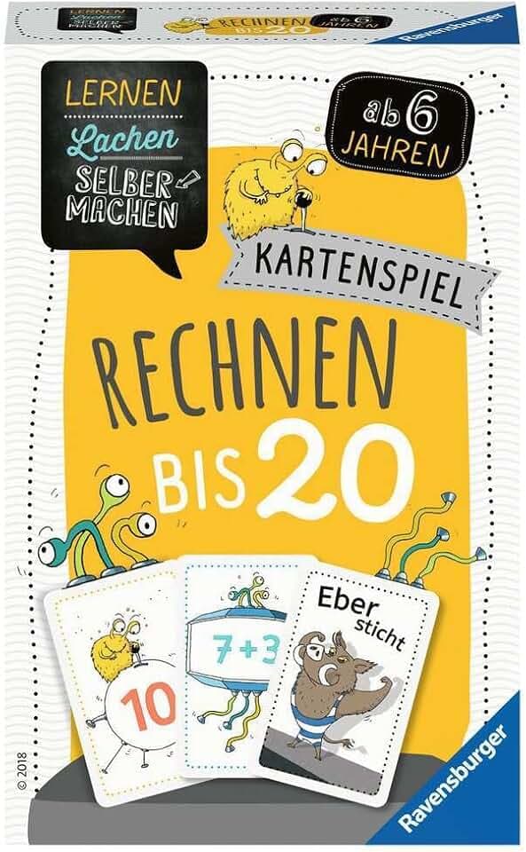 Ravensburger Lernen Lachen Selbermachen: Rechnen bis 20, Kartenspiel