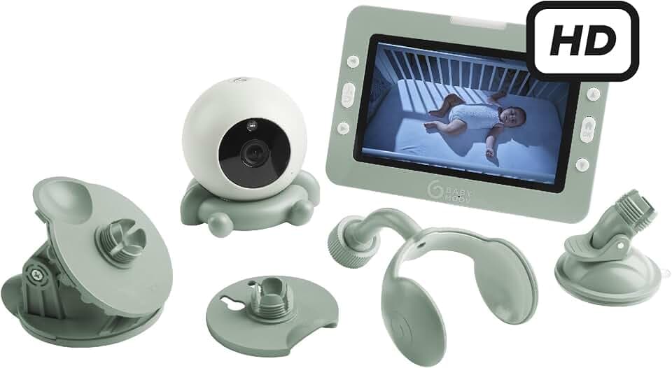 Babymoov Babyphone mit Kamera Yoo GO Plus HD - 5"-Display in HD-Qualität 720px, 8 Stunden Akkulaufzeit, Sleep Technology