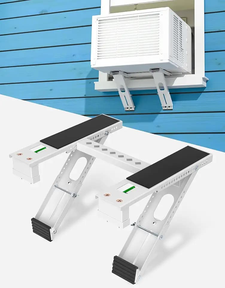 Window AC Bracket Air Conditioner Support Up to 220LBS, Need Drill