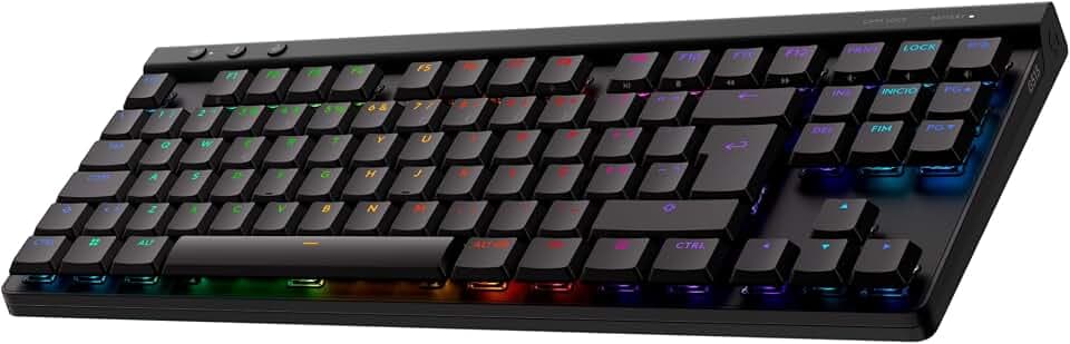 Logitech G G515 LIGHTSPEED TKL kabellose flache Gaming-Tastatur