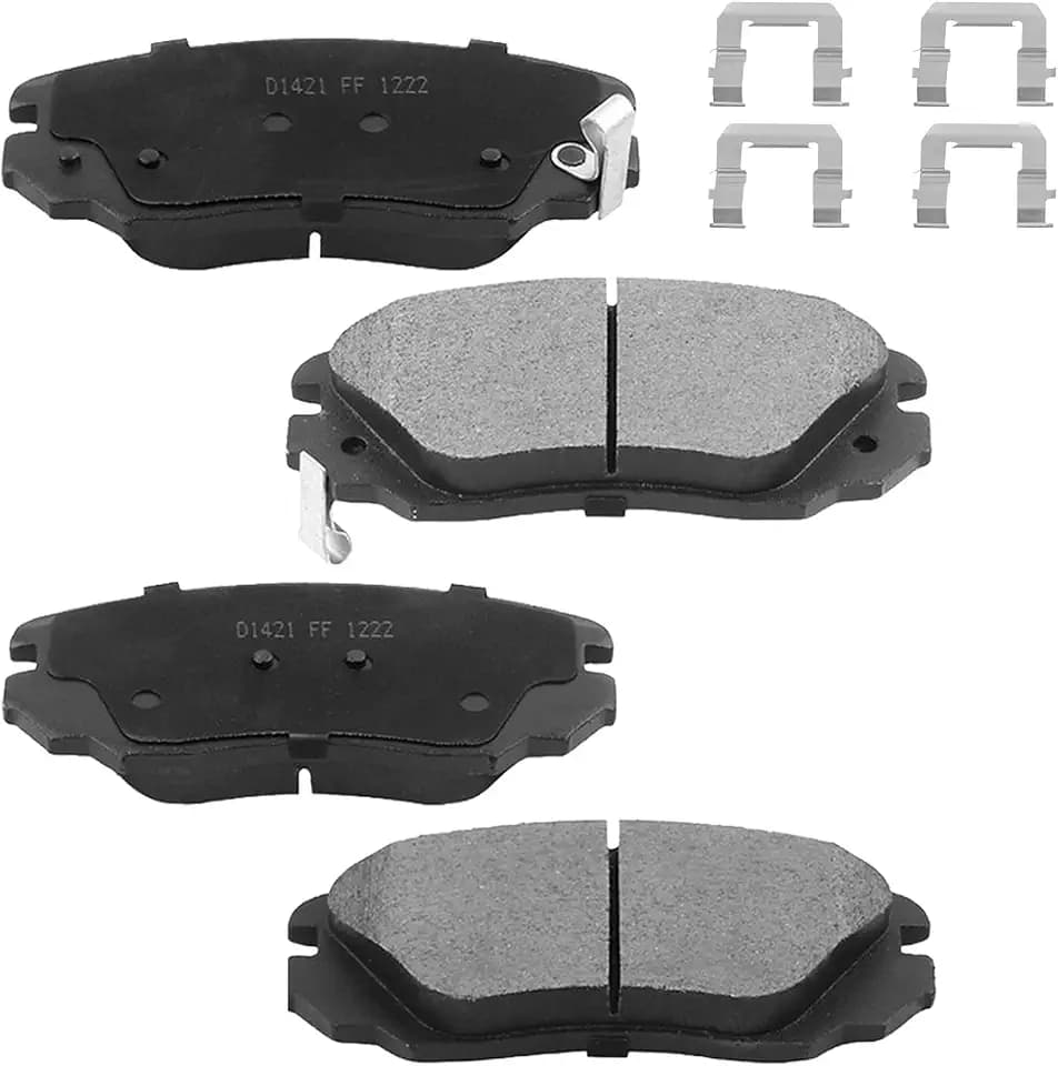 4Pcs Front Ceramic Brake Pads Set for 2010-2017 Chevy Equinox/GMC Terrain, 2014-2020 Chevy Impala, 2013-2015 Chevy Malibu, 2010-2016 Buick Lacrosse, 2016-2019 Buick Cascada