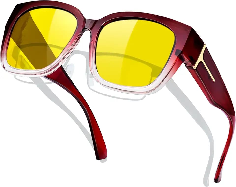 KANASTAL Oversized Over Glasses Sunglasses for Women Men Square Fit Over Polarized Sun Glasses UV400