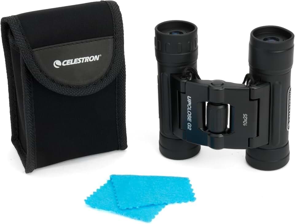 Celestron UpClose G2 10x25 Compact Binoculars for Hiking, Travel & Birding