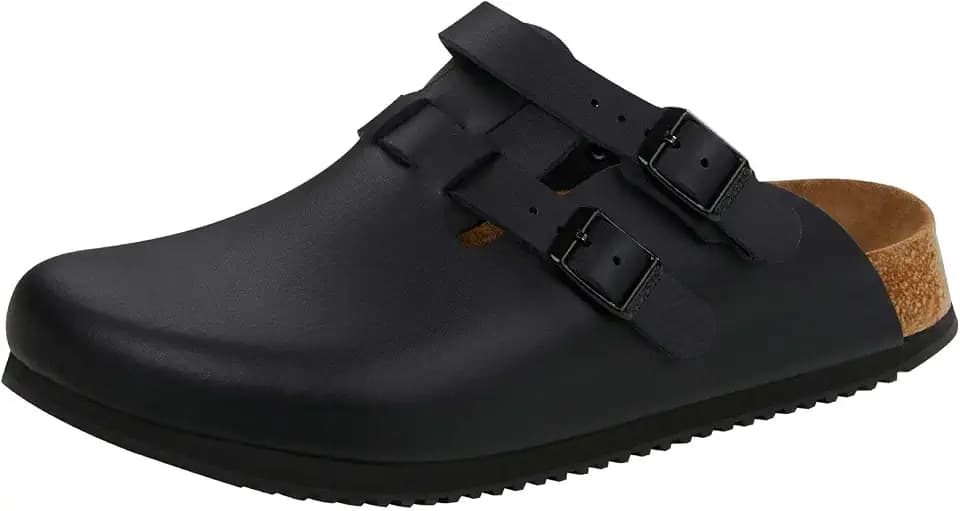 Birkenstock Kay Super Grip Leather Black - Professional Shoes for Women & Mens US M