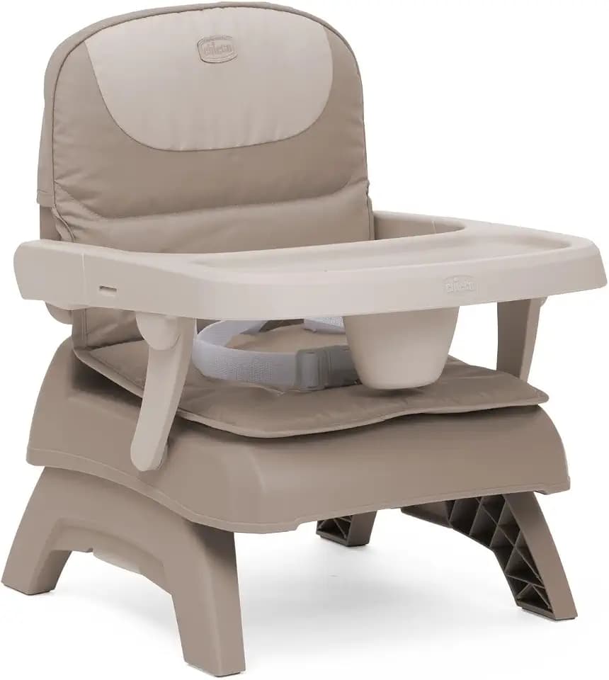 Chicco Bento Sitzerhöhung Stuhl, Babysitzerhöhung mit abnehmbaren Tablett, Höhenverstellbar, kompakt, leicht zu reinigen, bequem für unterwegs, Kissen abnehmbar, maschinenwaschbar, ab 6 Monaten