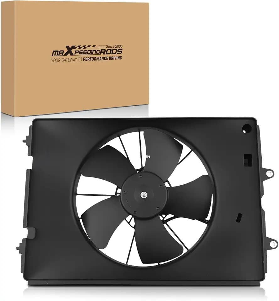 maXpeedingrods Engine Radiator Cooling Fan Assembly for Honda Ridgeline V6 3.5L Left Side 2006-2008, Replace # 19015RJEA01, 19020RJEA01, 620273