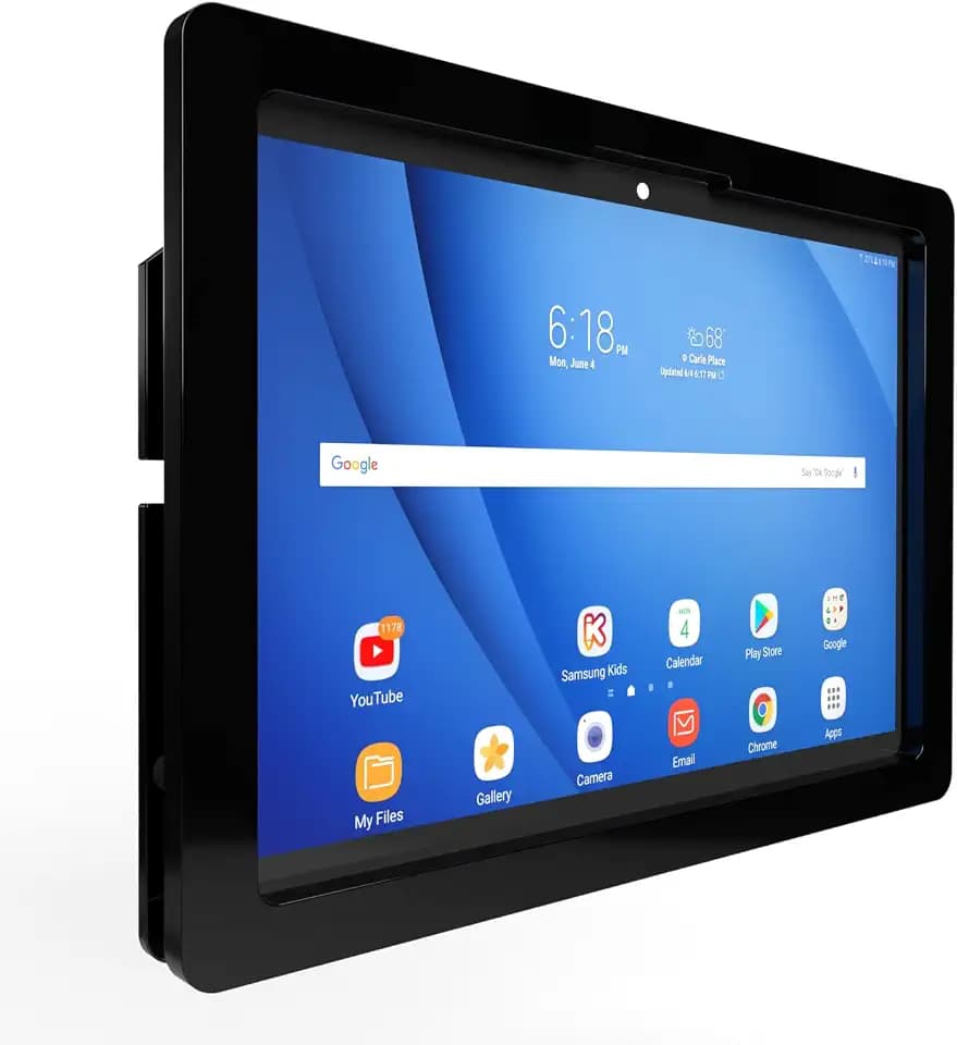 Security Anti-Theft Acrylic VESA Case for Lenovo TAB M11, K11, Idea Tab 11" with Wall Mount Kit & 90-Degree USB C Charge Cable(Black)