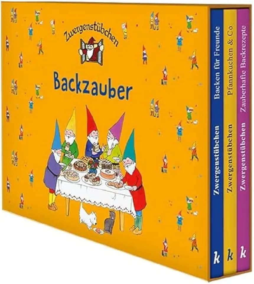 Zwergenstübchen-Schuber - Backzauber: 3 Backbücher in einer Sammelbox: Zauberhafte Backrezepte, Pfannkuchen & Co, Backen für Freunde (Zwergenstübchen ... und Kochbücher für Kinder, Eltern, Familien)