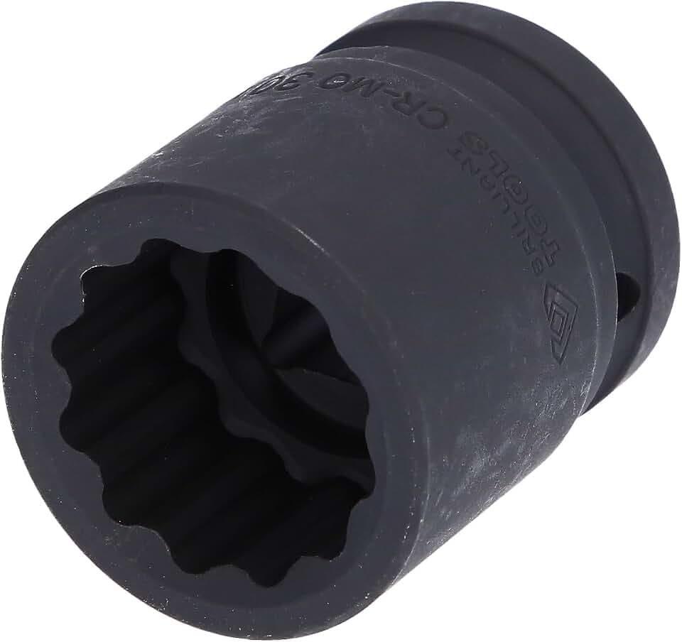 BRILLIANT TOOLS BT025602 3/4 Zoll Kraft-Stecknuss Zwölfkant, 30 mm, k urz [Powered by KS TOOLS]