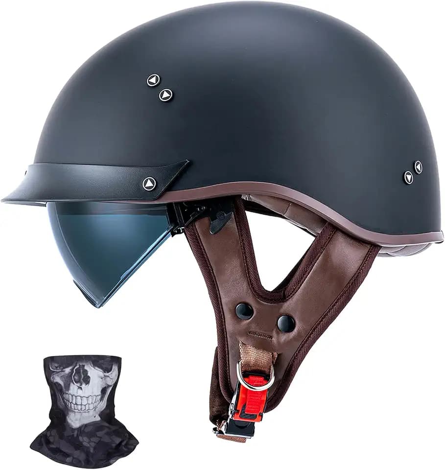 Retro Motorcycle Helmets MM107 DOT Approved for Men Women