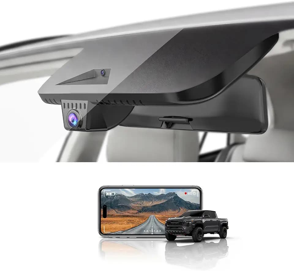 Front 4K Dash Cam for Toyota Tacoma 2024-2026,Hidden OEM Style