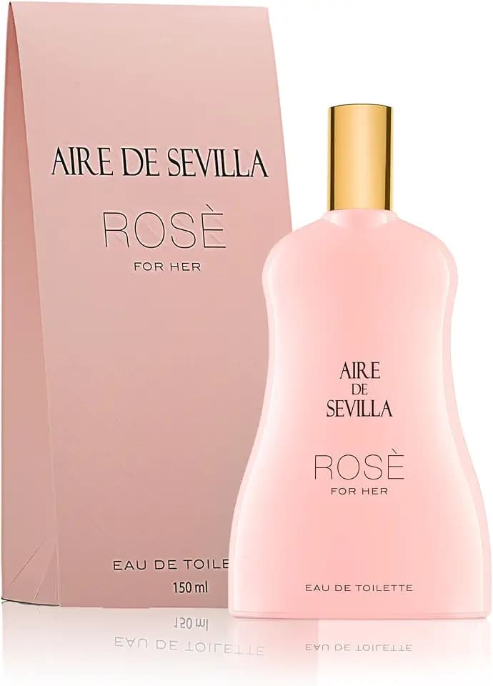 Instituto Español Aire de Sevilla Cologne Rose Eau de Toilette for Women, Sensuous and Elegant Floral Fragrance, Spray, 5.1 fl oz (150 ml), Made in Spain